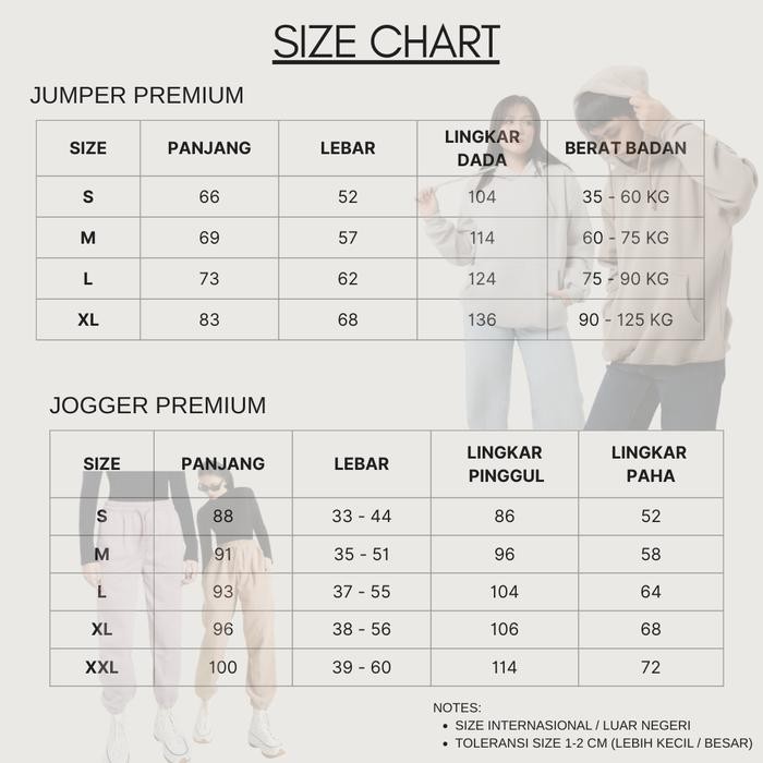 Cievno - One Set Hoodie Jumper + Joger Premium Navy ( Pria & Wanita )