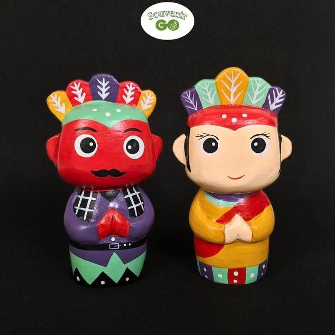 Boneka Kayu Ondel-Ondel Jakarta Retro