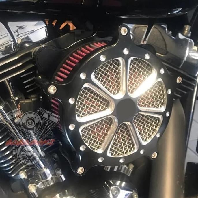 Air Filter Harley Touring Dyna Softail Fatboy Filter Udara Billet