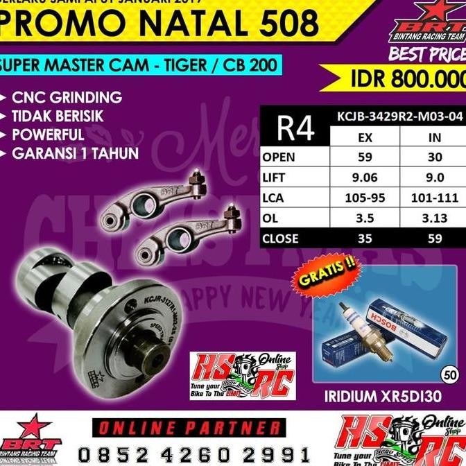 Special Price Noken As Kem Tiger Racing Brt Type R4 Cam Mega Pro Gl Pro Max No Moto1