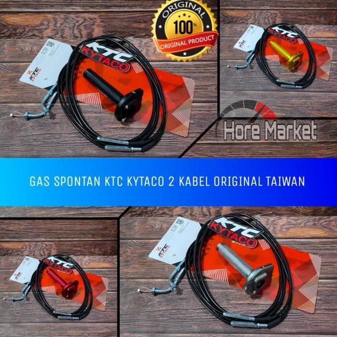 Gas Spontan Ktc Kytaco 2 Kabel Active Aerox Nmax Pcx Vario Beat Satria Sonic Cbr 150 R Ninja Mio Sco