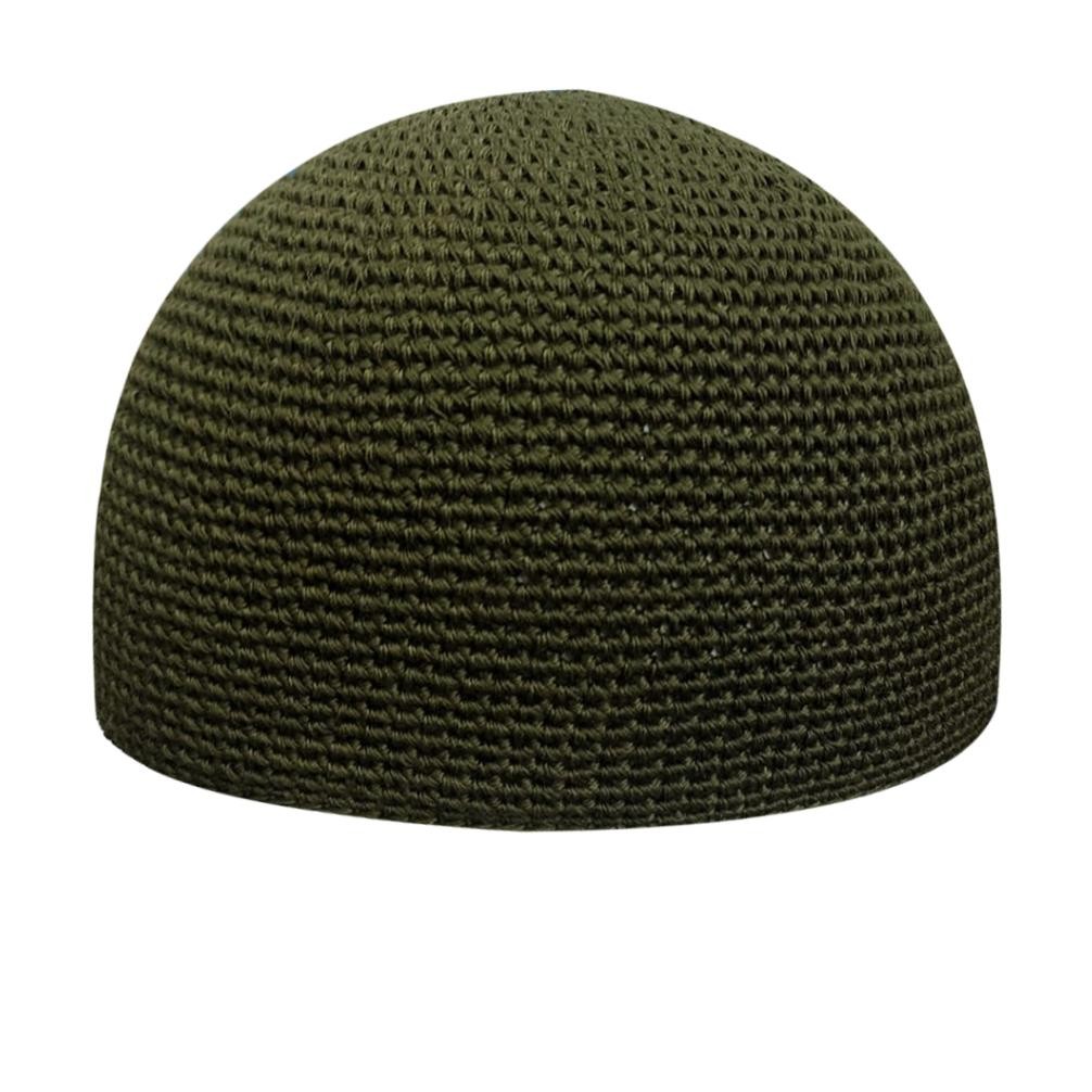 Peci Pakistan Original Basmala - Kopyah Peci Rajut Yaman Oleh Oleh Haji Songkok Hitam Dewasa Gd-8