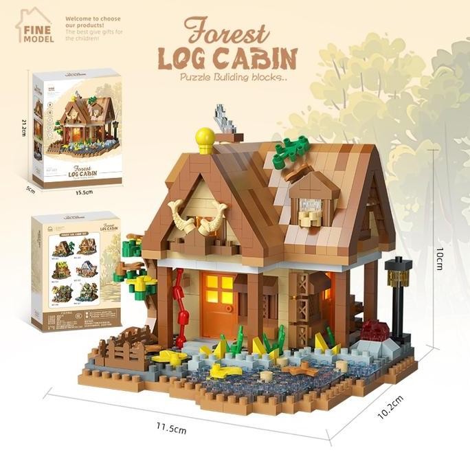 XINGYA MALL Mainan Bricks Rumah Pohon  Blok Rumahan Pohon Rumah Tree House Bricks 1 box anak  Permai