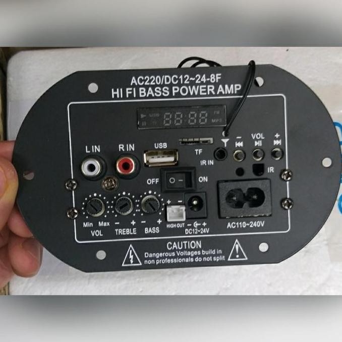 Kit Modul Amplifier Power Hifi Bass Bluetooth Ac Dc