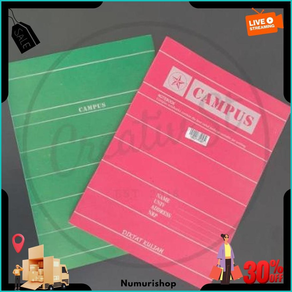 (25 Pcs) Buku Campus Diktat Bintang Murah Cod