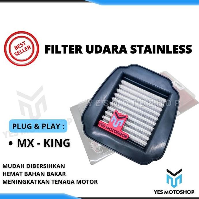 Air Filter Udara Stainless Vario 125 Vario 150 Vario 125 New Vario 150 Led New Pcx150 Cbu Hijau