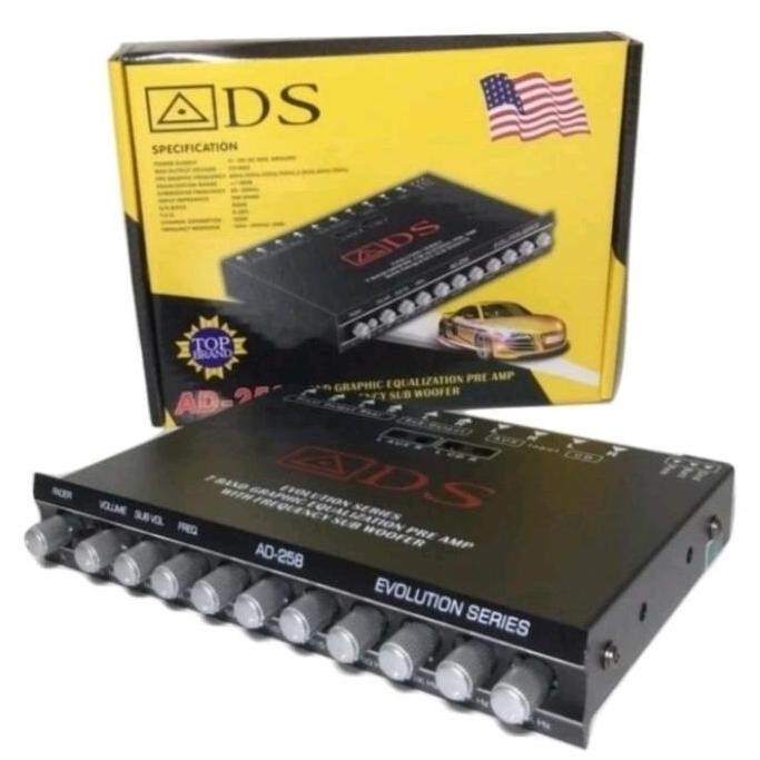 Parametrik Ads Ad-258 Pre Amp Equalizer Ads 258 Frequency Subwoofer