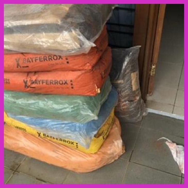 (SEKOLAH) IRON OXIDE IROX ORANGE 960 KILOAN PEWARNA BAHAN DASAR AIR ( CAT AIR / SEMEN / SABUN COLEK 