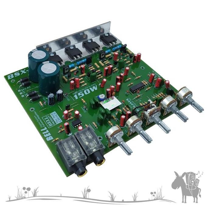 Kit Amplifier Ampli Power Active Stereo Bsx A5 300W Bell Bgr