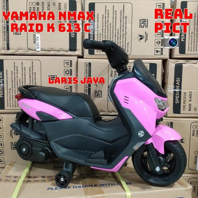 Motoran Aki Anak Nmax Pmb K613C Motor Mainan Anak Pakai Aki Di Cas New