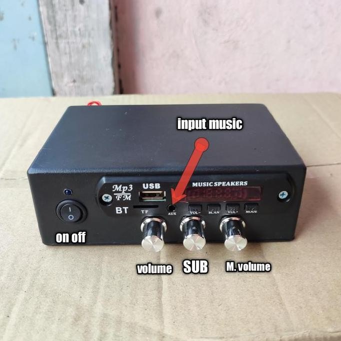 Power Amplifier Subwoofer 2.1 Ampli Rakitan Mp3 Bluetooth Usb