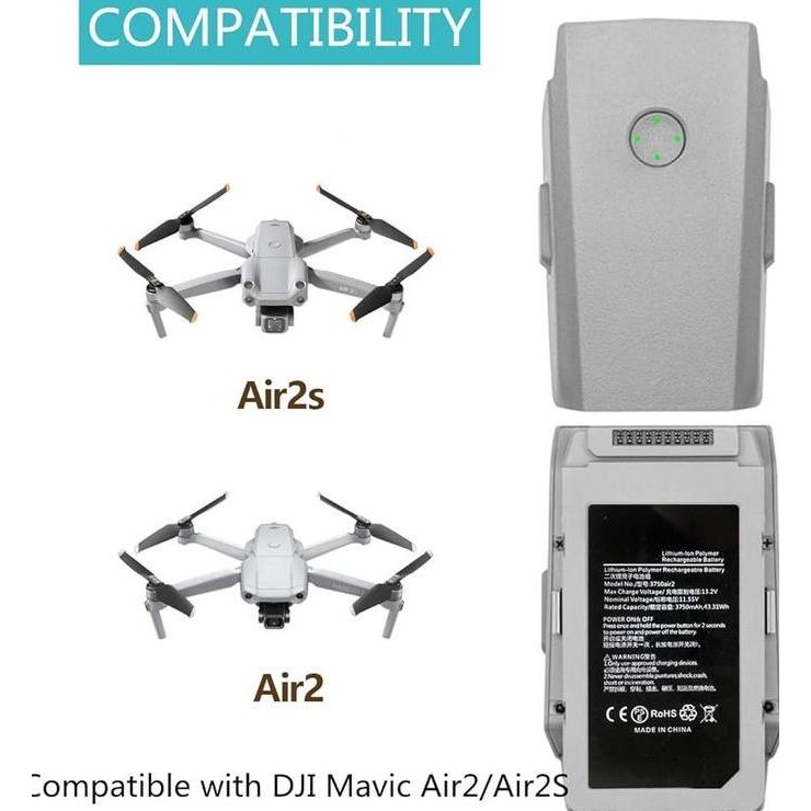 Dji Mavic Air 2 Battery 3750Mah - Dji Mavic Air 2S Battery 3750Mah