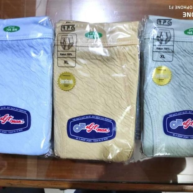 Promo Promo 3 Pcs Celana Dalam Gt Man 705Bw / Cd Gt Man Babat 705 Bw / Cd Gt COD