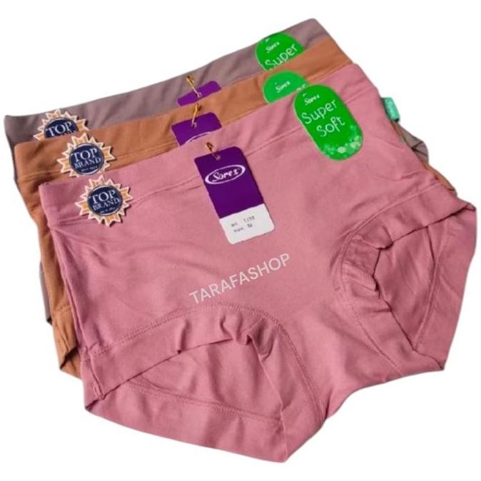 Promo Celana Dalam Cewek Wanita Sorex 1238 Karet Lebar/Cd  Sorex super soft COD