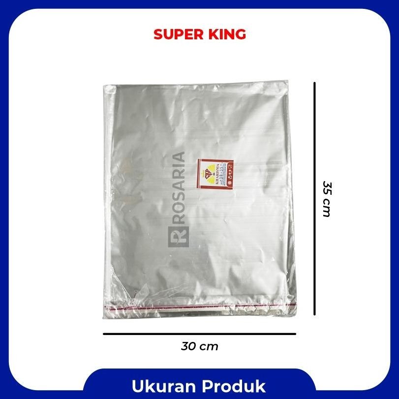 Opp 30X35 Kantong Plastik Kemasan Bening Seal Lem Baju Kaos Baru
