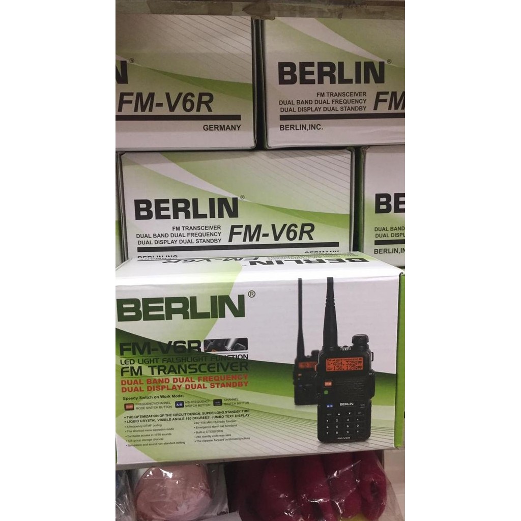 BEBAS ONGKIR - HT BERLIN FM- V6R
