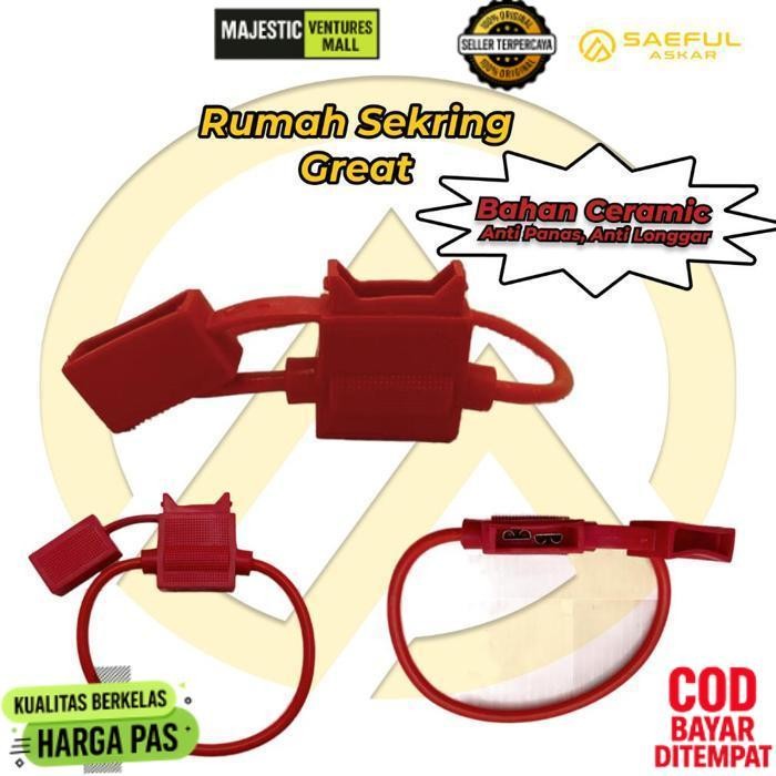 Diskon Rumah Sekring Tancap - Rumah Fuse - Box Sekring Sepeda Listrik Universal Diskon