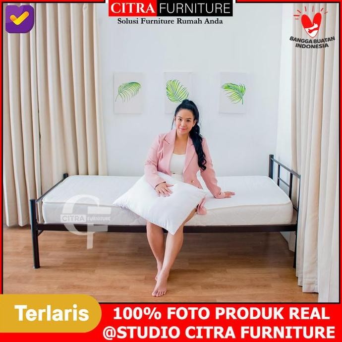 SHUMO x SLEEP OWL | Ranjang Besi Minimalis Single Bed Tempat Tidur