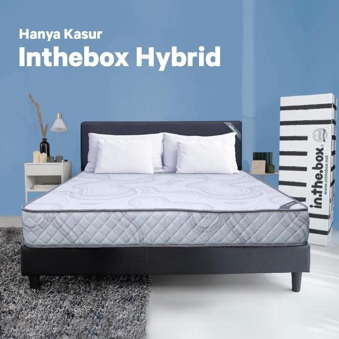 Kasur Busa IN THE BOX HYBRID Ukuran 180x200 (King) FREE BANTAL