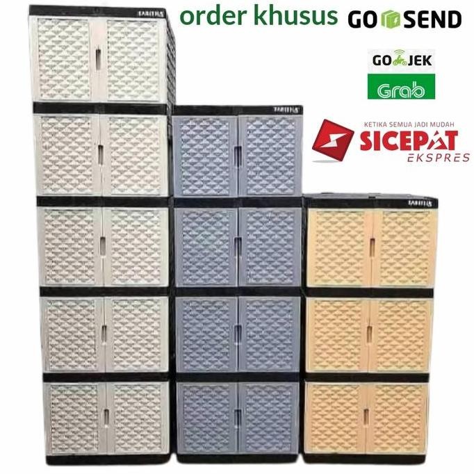 lemari plastik susun 3 susun 4 lemari pakaian lemari plastik murah