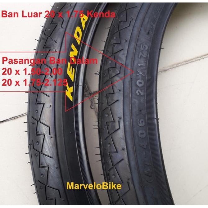 Ban Luar Sepeda Kenda 20 X 1.75