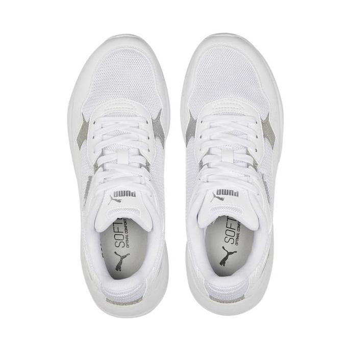 Puma Sepatu Wanita X-Ray Speed Lite Distressed Sneakers White-White-Silver