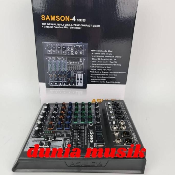 Mixer Ashley Samson 4 Samson4 4 Channel Original Ashley