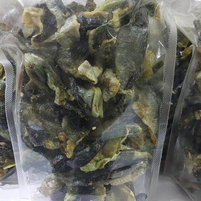 Kerupuk Kulit Ikan 'Salmon' - Setengah Matang Keripik Snacks Crispy Food