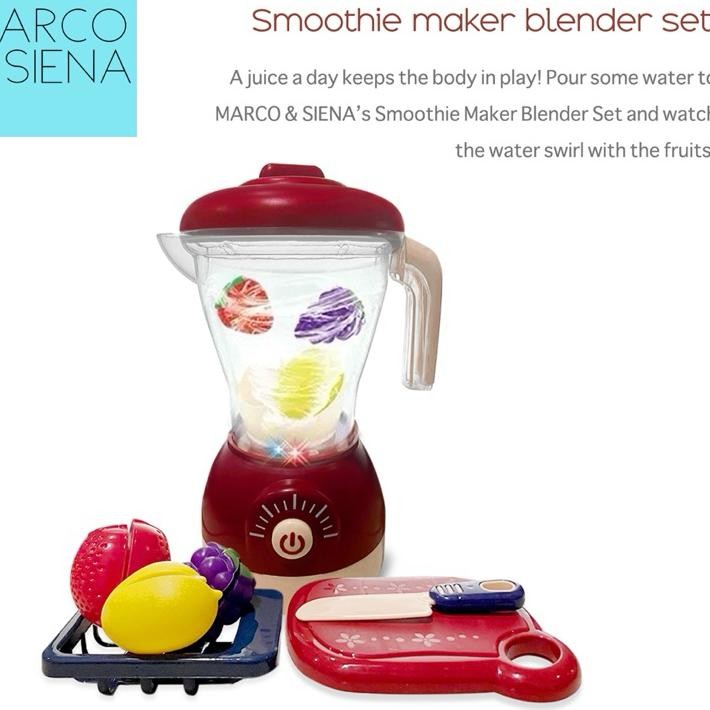 Marco Siena Mainan Anak Blender Jus Buah Smoothie Mixer R Fruits Set Edukatif Edukasi Montess Preten