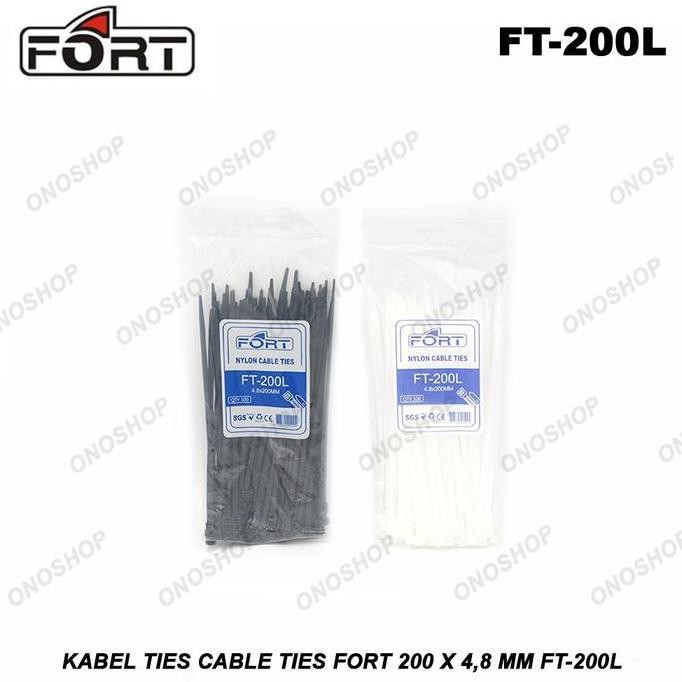 Kabel Ties Cable Ties FORT 200 x 4,8 mm FT-200L