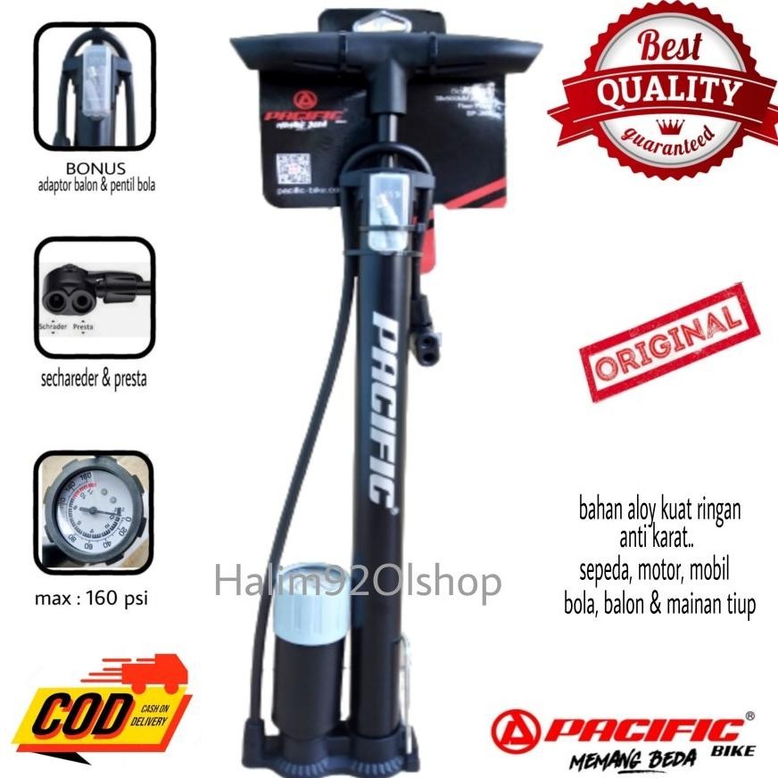 Pompa pacific Pompa Ban Motor Sepeda bola - Pacific Hitam ORIGINAL