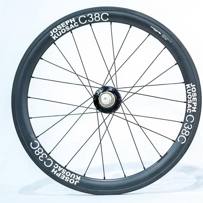 TERBARU Joseph Kuosac C38C 20 inch Carbon Wheelset 451 White Decal BISA GRAB