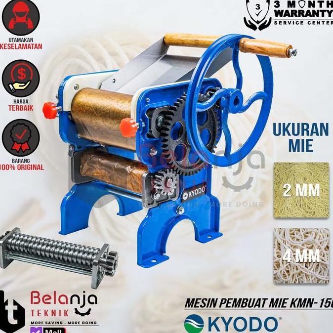 KYODO Mesin Giling Cetak Mie Manual KMN-150 Noodle Maker KMN150 WAR