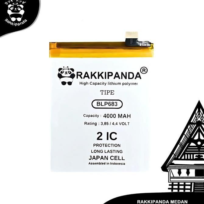 NEW RAKKIPANDA - BLP683 / BLP695 / BLP689 Kompatibel Untuk REALME 2 PRO  / REALME U1 battery Baterai