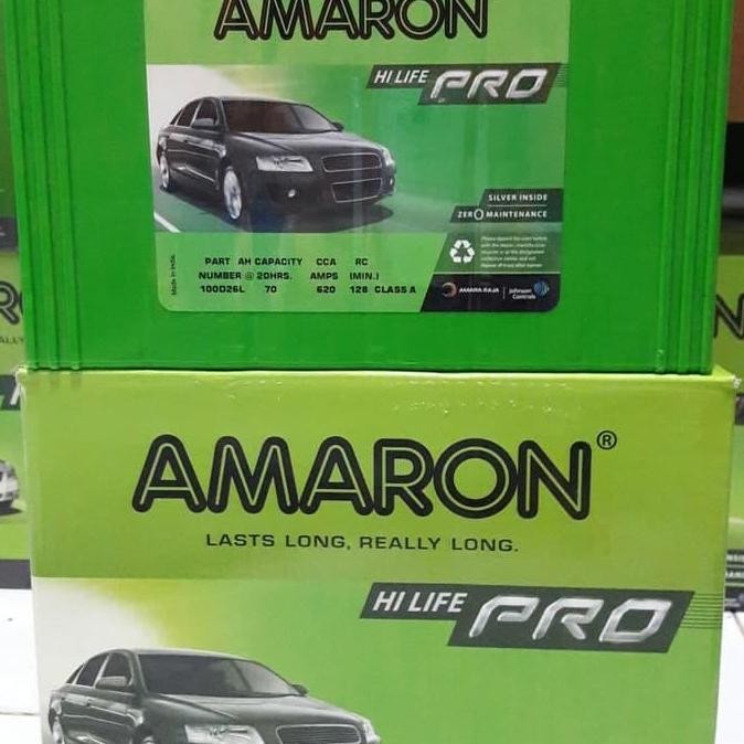 Aki Toyota Innova Diesel 100D26L Amaron Hi Life Pro