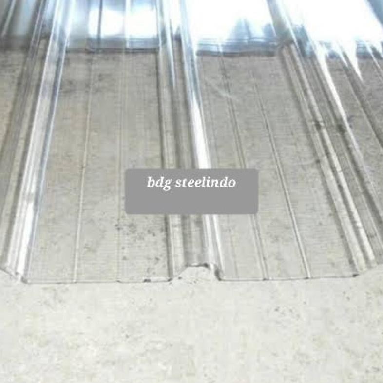 Atap Spandek Transparan / Spandeck Bening / Kanopi 3, 4, 5 & 6 meter Fiber Plastik Transparant