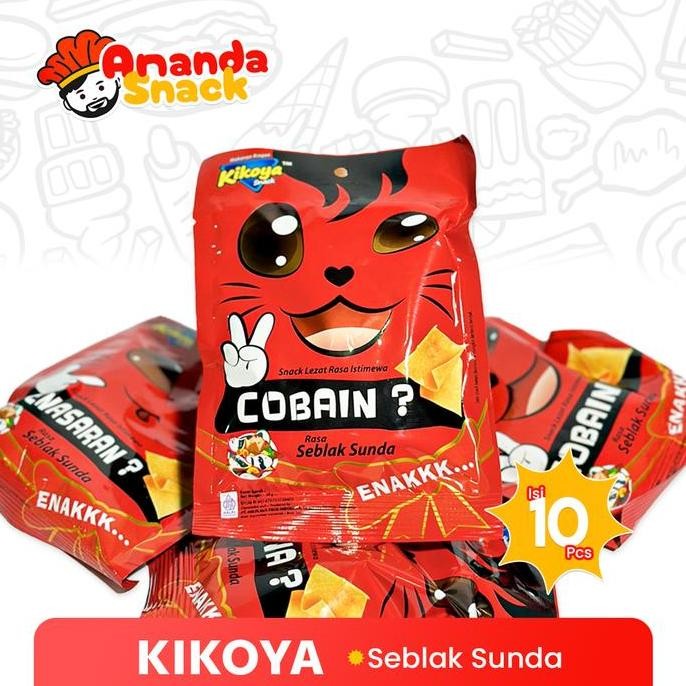 Kikoya Snack Makanan Ringan 1 Pack 10 Pcs - Cemilan - Keripik .