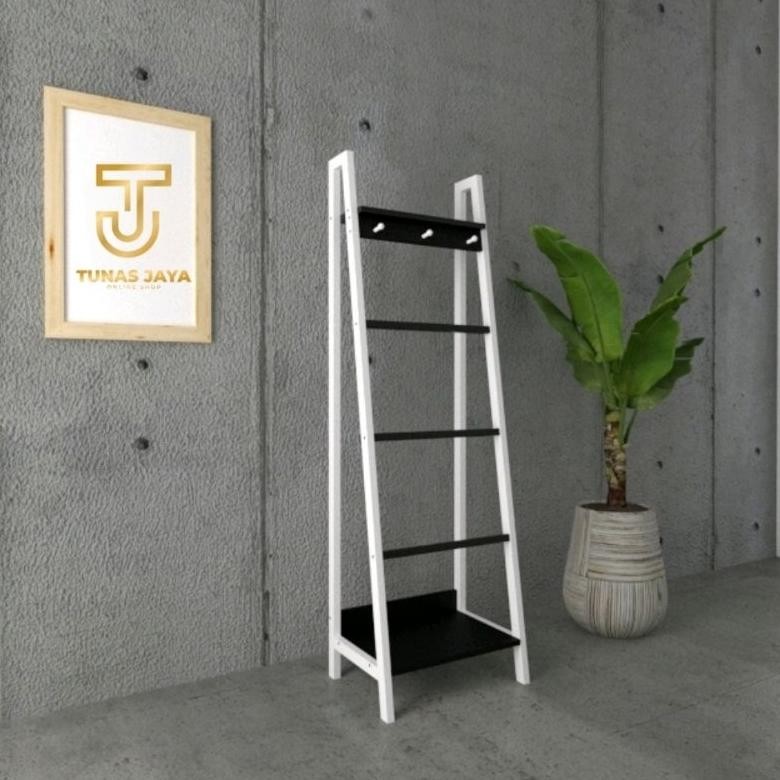 Rak Mukena Rak - Ladder  Hanger - Rak Sajadah Mukena Mukena Minimalis - Tempat Mukena dan Sajadah - 