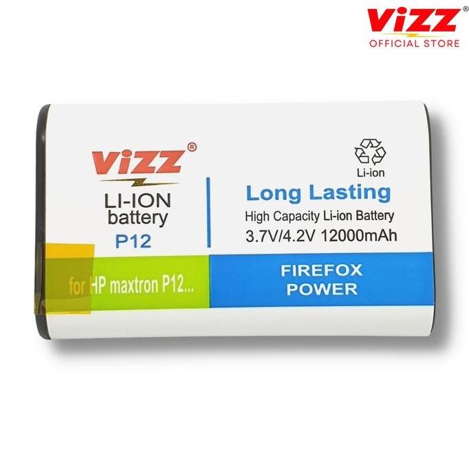 Vizz Baterai Maxtron P12 Original Vizz