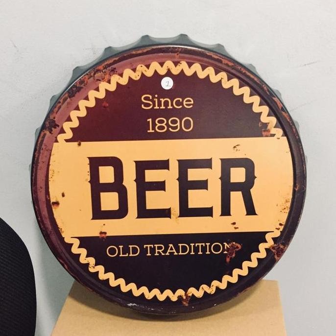 Pajangan Kaleng Tutup Botol Beer 0435