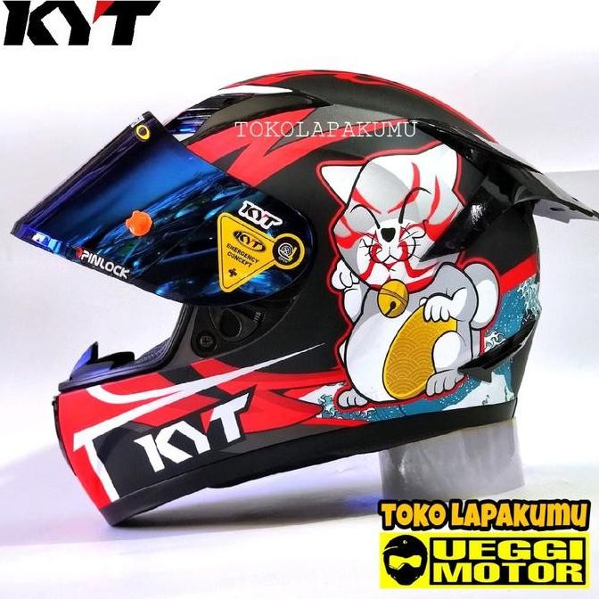 Helm Kyt R10 Kabuki Cat Doff Paket