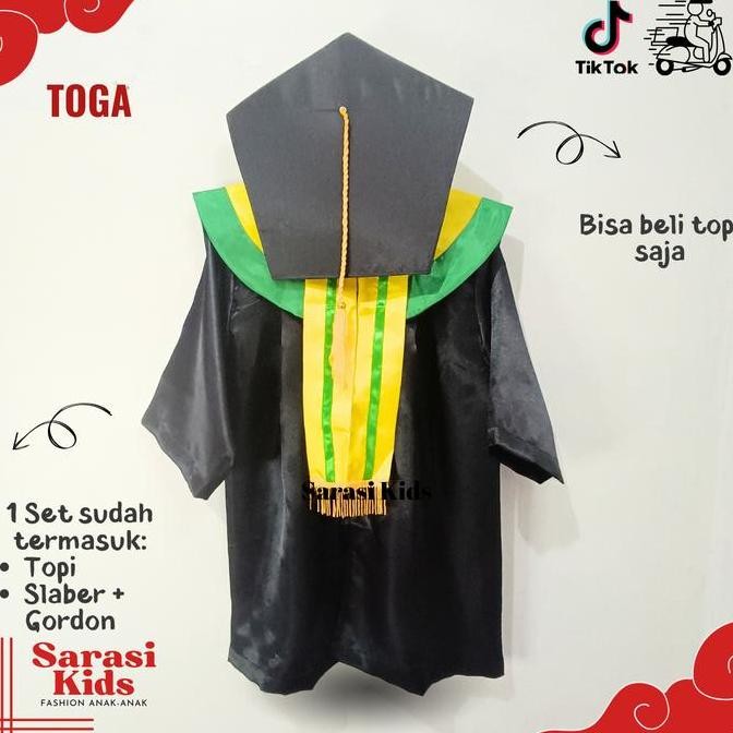 Jubah Wisuda Anak Tk Sd Toga Wisuda Anak Laki Perempuan Kostum Wisuda Anak Laki Laki Perempuan Serag