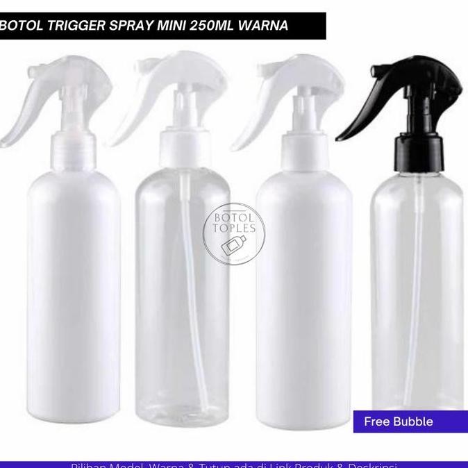 botol trigger 250ml spray bening tebal (HARGA GROSIR)