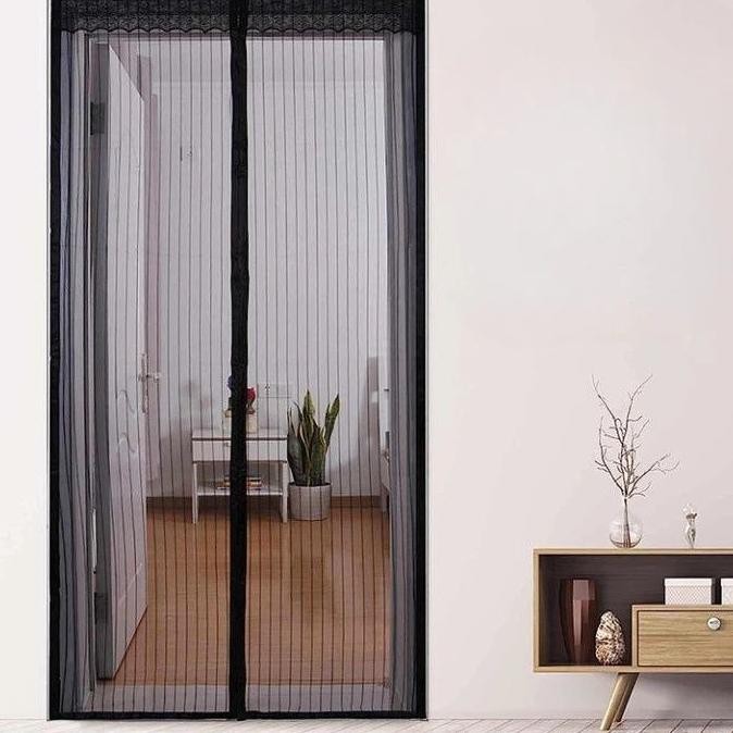 Tirai Pintu Magnet Polos / Tirai Pintu Magnet Anti Nyamuk / Tirai Magnet Pembatas Pintu Ruangan Anti