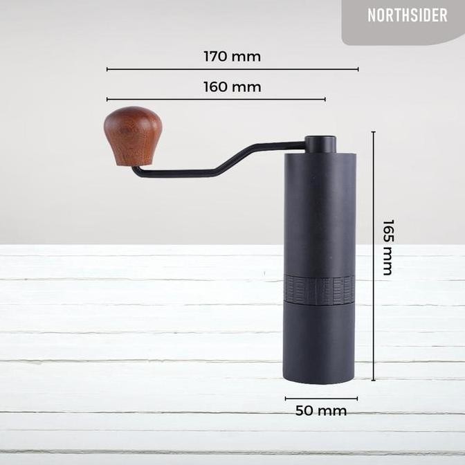 Hand coffee grinder kopi manual metal body stainless steel burr JS-G2