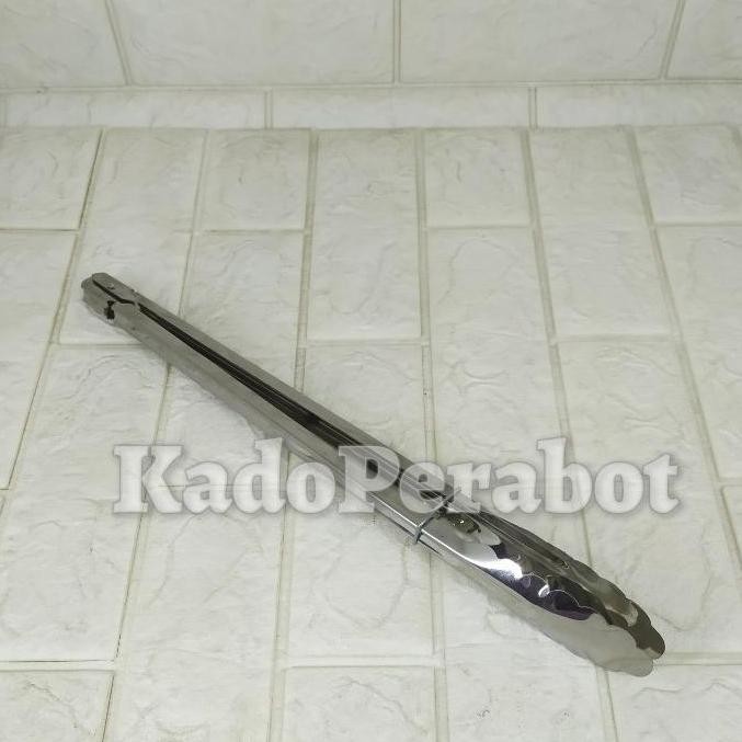 capitan food clip stainless steel 40cm - capitan panjang jumbo bbq