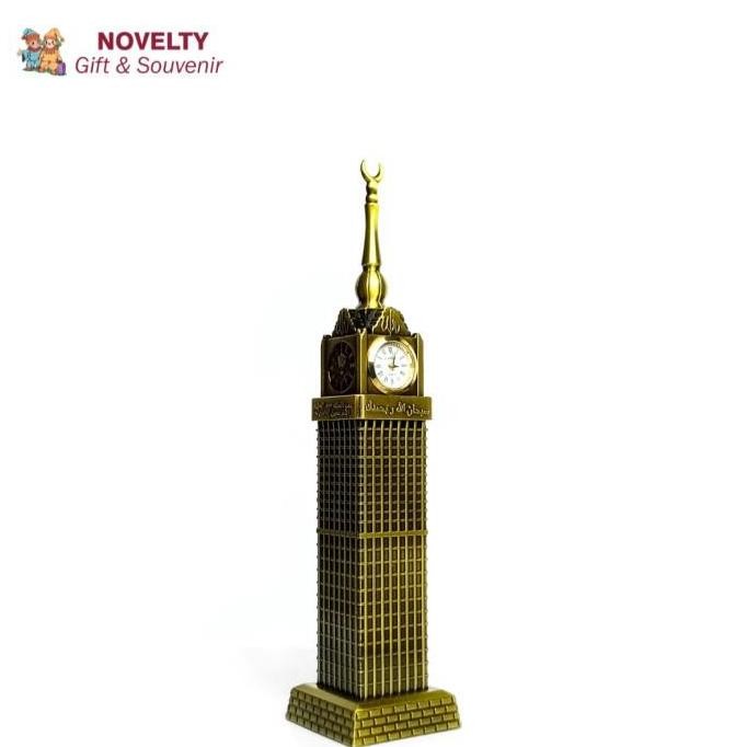 Pajangan miniatur jam Abraj Al Bait souvenir negara Arab Saudi