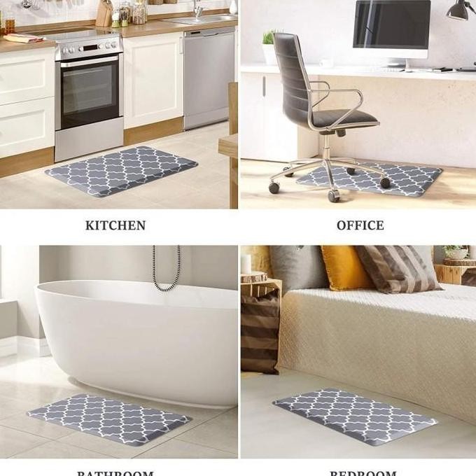 Karpet Dapur Panjang Anti Slip 1 Set - KITCHEN BLACK