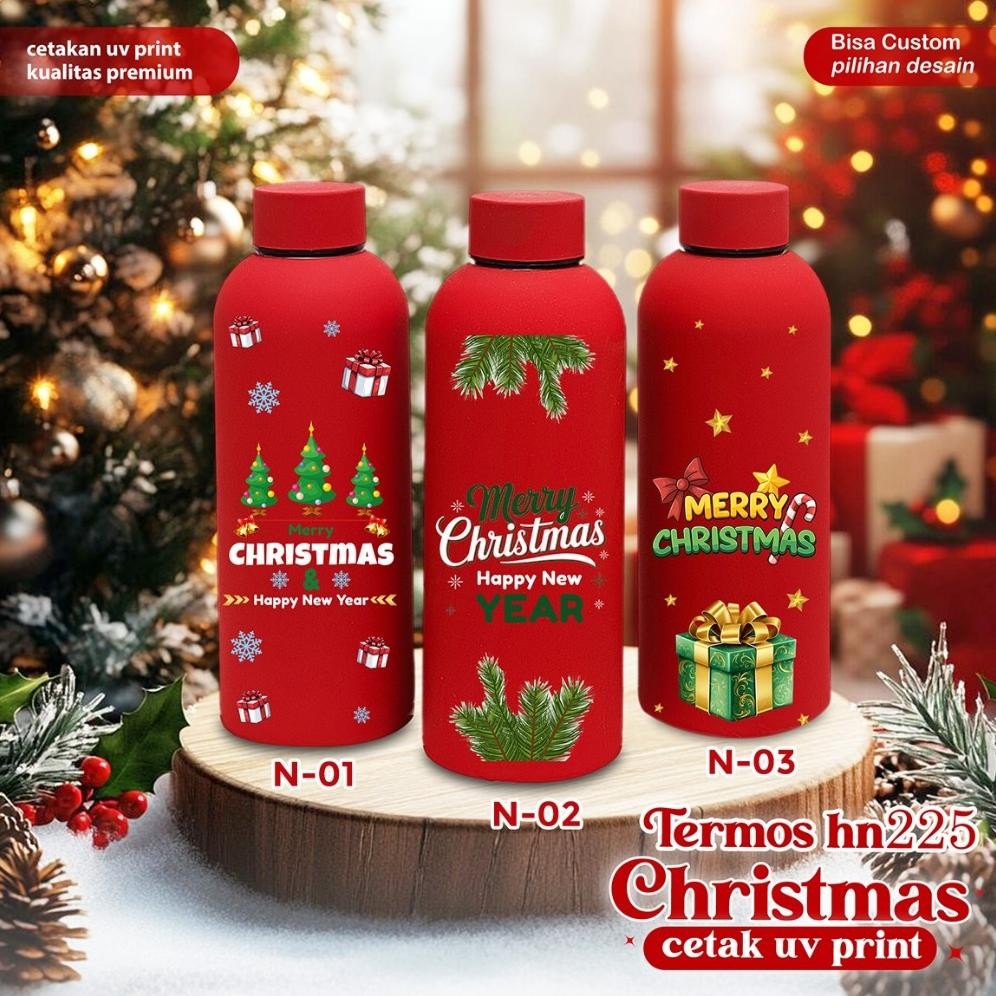 PROMO HAMPERS SOUVENIR NATAL ECERAN SATUAN / TERMOS ELITE NATAL CUSTOM / TERMOS HADIAH ANAK /  SOUVE