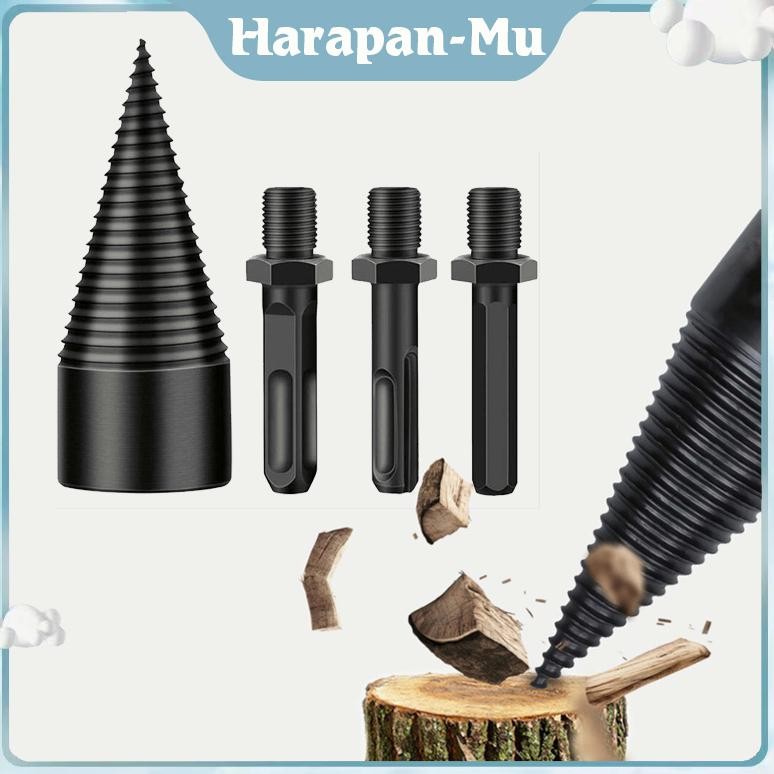 UGNDA Mata Bor Pemecah Kayu 32mm Mata Bor Kayu Bakar Mesin Pemecah Kayu Bakar Aksesori